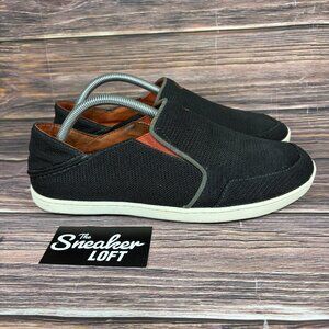 Olukai‎ Men's Nohea Mesh Slip On Black Shoes